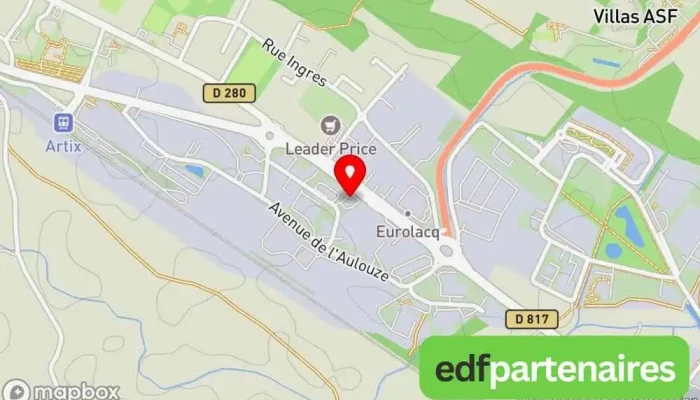 carte de Adecco Artix Agence de recrutement, Consultant en ressources humaines, Centre de formation, Centre d'information et d'orientation, Agence d'intérim à Artix