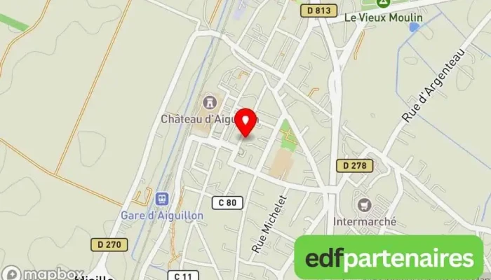 carte de Agence immobilière l'Adresse Aiguillon Agence immobilière à Aiguillon
