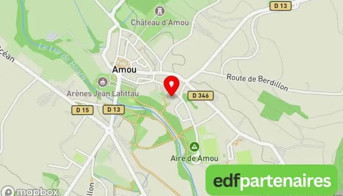 carte de Amou Optique Opticien à Amou