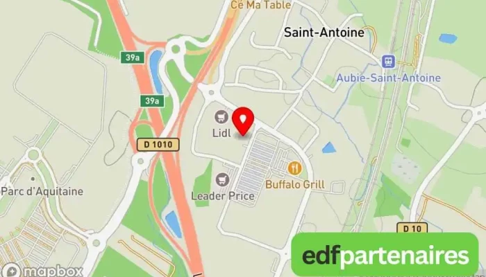 Aquitaine Literie Saint Andre De Cubzac 33240 Face A Auchan -  Carte - Saint-andré-de-cubzac
