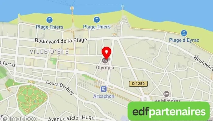 carte de arcachon-shopping Appartement de vacances à Arcachon
