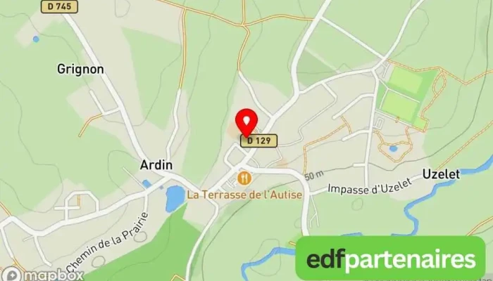 carte de Ardin  à Ardin