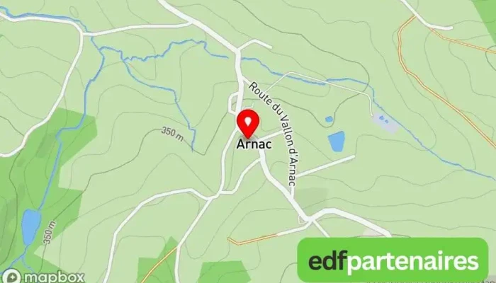 carte de Arnac  à Arnac-Pompadour
