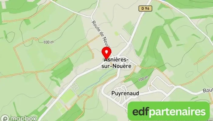 Asnieres Sur Nouere Tc -  Carte - Saint-genis-d'hiersac