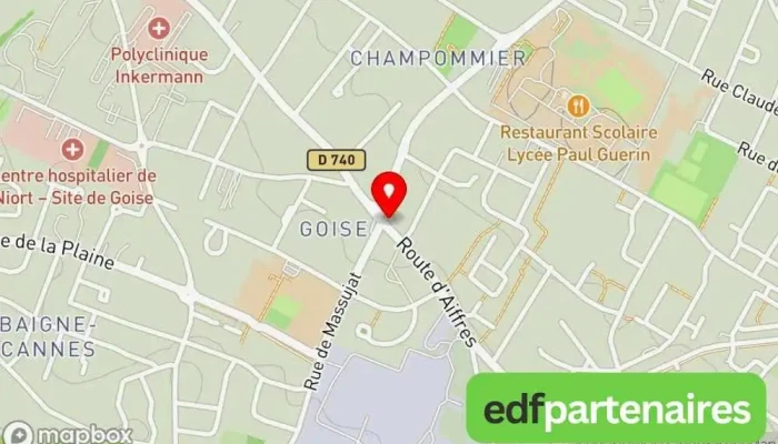carte de Au Fil Du Bois Menuisier, Magasin de meubles à Niort