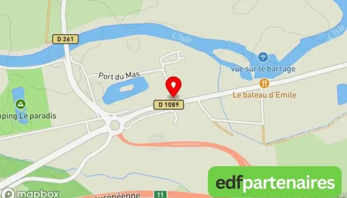carte de Auchan Abzac Supermarché à Abzac