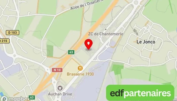carte de Auchan Hypermarché Angoulême Hypermarché à La Couronne