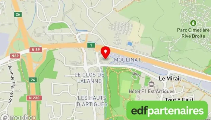 carte de Auchan Supermarché Artigues Supermarché à Artigues-près-Bordeaux