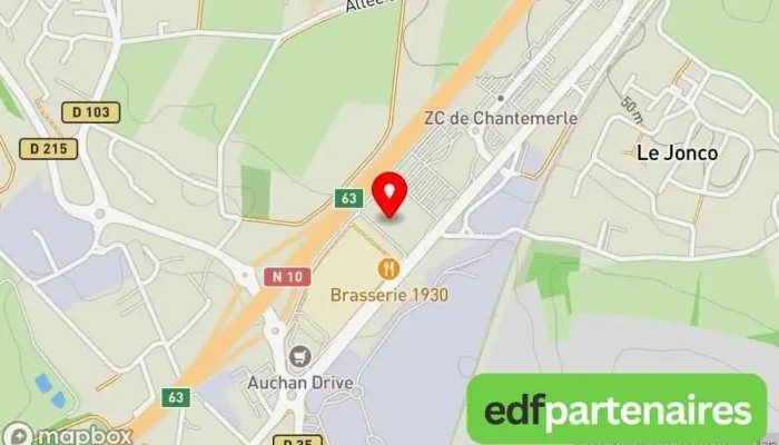 carte de Aushopping Angoulême La Couronne Centre commercial à La Couronne