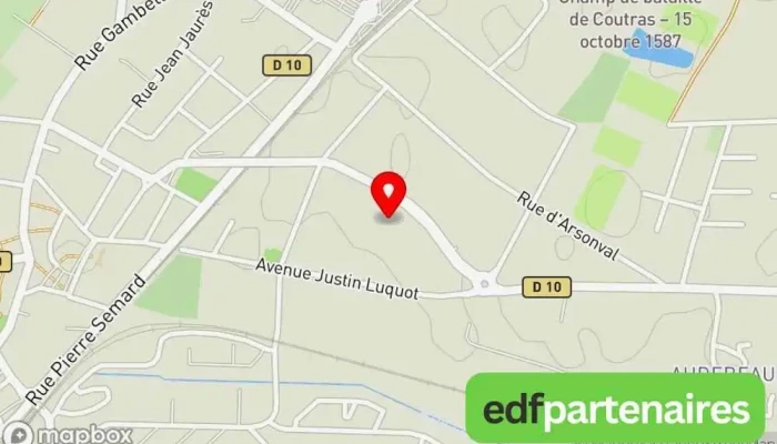 carte de AZD Pneus Sarl Magasin de pièces de rechange automobiles à Coutras