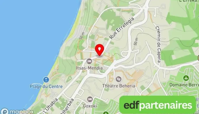 carte de Bidartarak Boutique de cadeaux, Magasin d'articles de plage, Magasin de linge de maison à Bidart