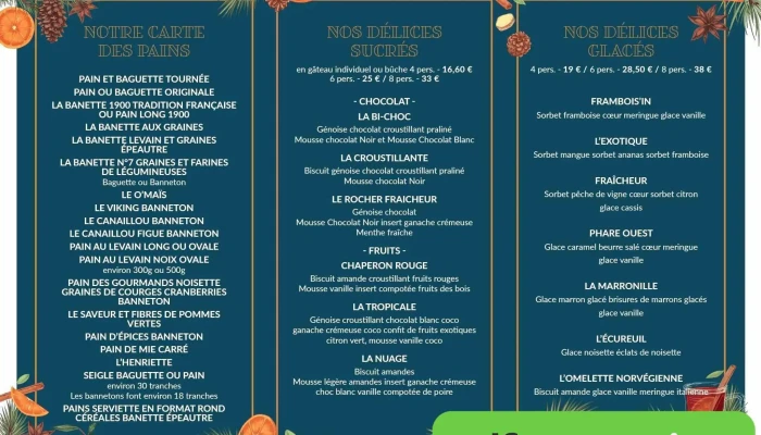 Boulangerie Aixe Sur Vienne -    Maison Deluret Menu - Aixe-sur-vienne