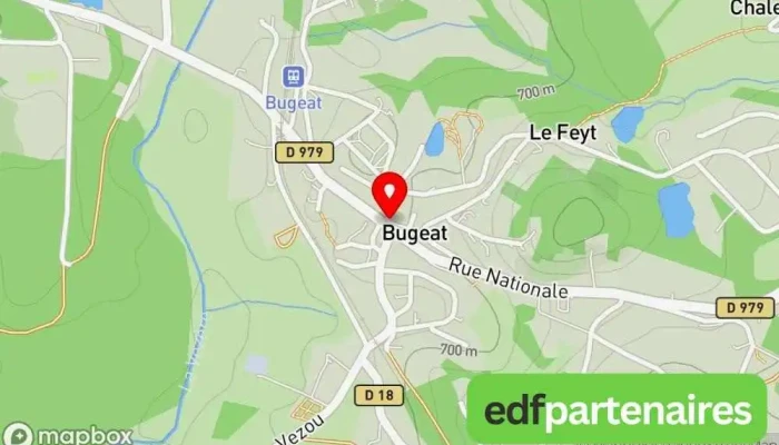 Bourg Michel -  Carte - Bugeat