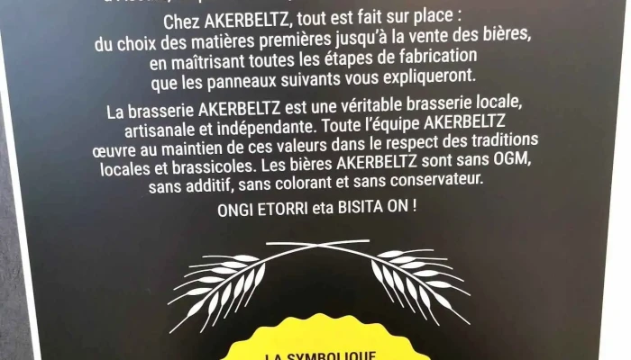 Brasserie Akerbeltz -  Menu - Ascain
