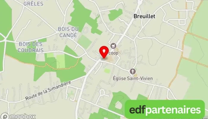 Breuillet -  Carte - Breuillet