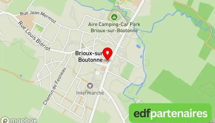 Brioux Tc -  Carte - Brioux-sur-boutonne