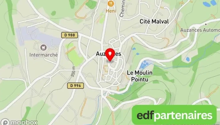 Bureau Daccueil Touristique Dauzances Et Comptoir Des Artisans Carte - Auzances