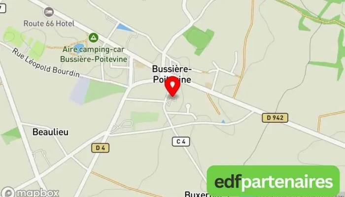Bussiere Poitevine Carte - Val-d'oire-et-gartempe