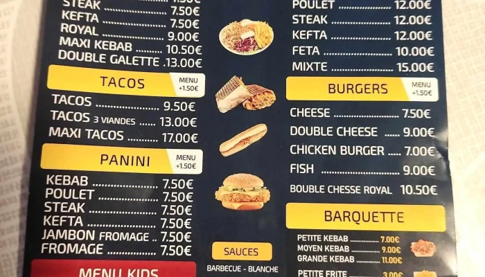 C -  Bon Kebab Aigre Menu - Aigre