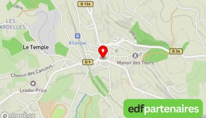 carte de Café Du Centre Bar à Allassac