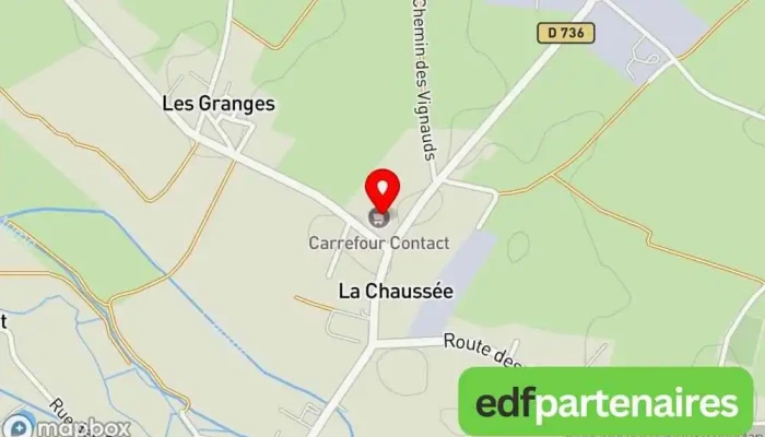 carte de Carrefour Contact Supermarché, Boulangerie, Distributeur de boissons, Magasin de cosmétiques, Produits laitiers, Restauration rapide, Marché de produits frais, Épicerie, Fournisseur d'équipements de nettoyage et d'entretien, Magasin d'alimentation bio à Aigre