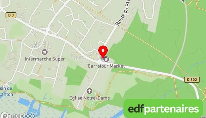 Carrefour Contact -  Carte - Lanton