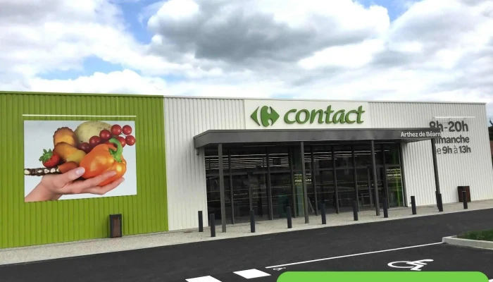 Carrefour Contact -  Stationnement - Arthez-de-béarn