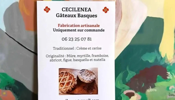 Cecilenea Gateau Basque Menu - Ahetze
