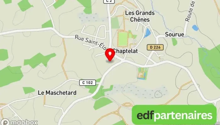 Chaptelat -  Carte - Chaptelat