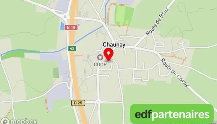 Chaunay -  Carte - Chaunay