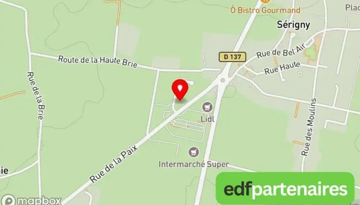 carte de CHEMINEES PHILIPPE Magasin de poêles à bois à Andilly