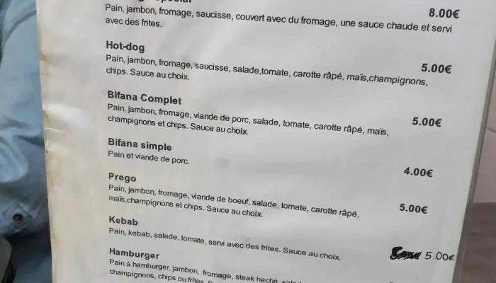 Chez Claudia -  Menu - Aiguillon