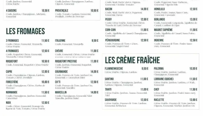 Chez Santino -  Menu - Chasseneuil-sur-bonnieure