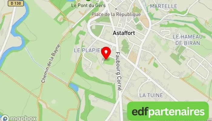 City Dastaffort Carte - Astaffort