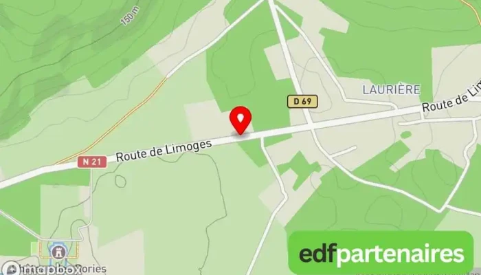carte de Coopérative Régionale Supérette à Antonne-et-Trigonant
