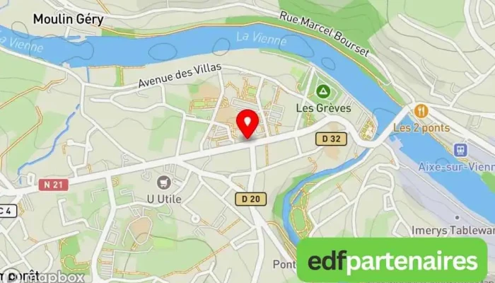 carte de CORIOLIS AIXE SUR VIENNE Magasin de téléphonie mobile, Service de réparation à Aixe-sur-Vienne