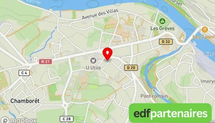 carte de Créabois87 Magasin de meubles à Aixe-sur-Vienne