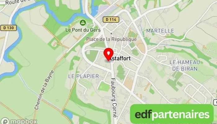 Credit Agricole Agence De Astaffort Carte - Astaffort