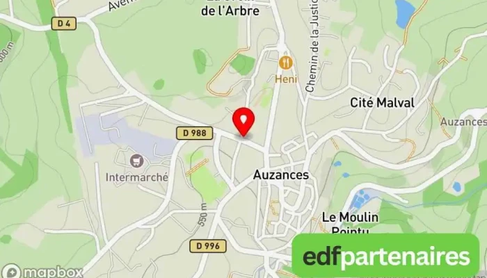 Credit Agricole Centre France   Auzances Carte - Auzances