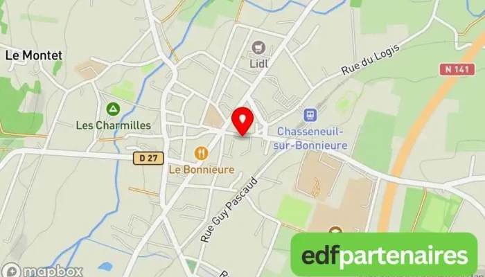 Croix -  Rouge Carte - Chasseneuil-sur-bonnieure