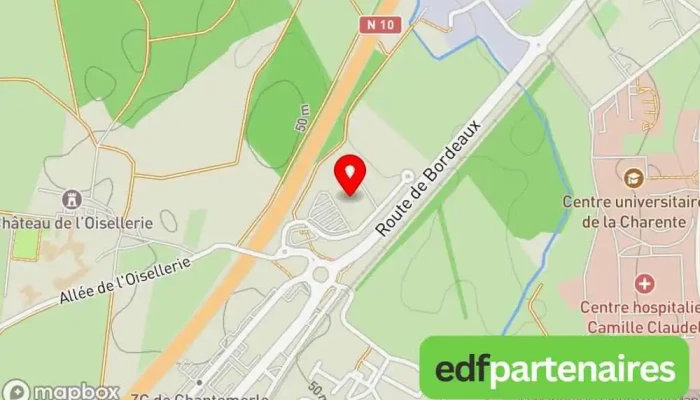 carte de Decathlon Angoulême La Couronne Magasin d'articles de sports, Magasin de réparation de vélos, Magasin de vélos, Magasin de matériel de camping, Magasin de matériel et de vêtements pour activités de plein air, Magasin d'articles de course à pied, Magasin de vêtements de sport, Magasin de à La Couronne