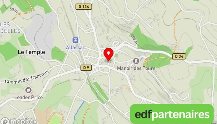 carte de Denaes Marcel Boulangerie à Allassac