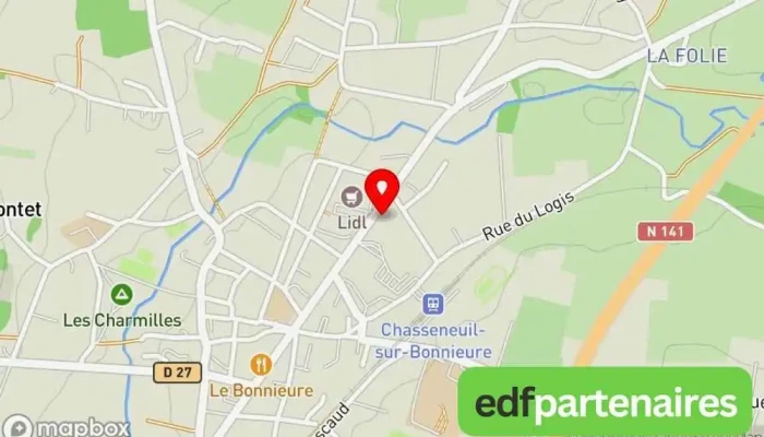 Desvaux -  Carte - Chasseneuil-sur-bonnieure