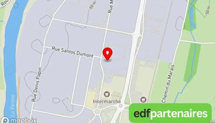 carte de Dian Châtellerault - Distribution Industrielle Automobile Nantaise Concessionnaire de poids lourds à Châtellerault