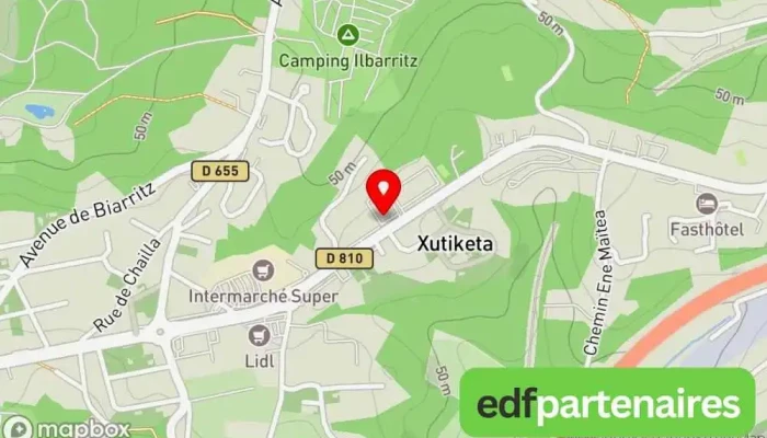 carte de DUFAU- Rideaux-Stores : LUXAFLEX Magasin de stores et de rideaux à Bidart