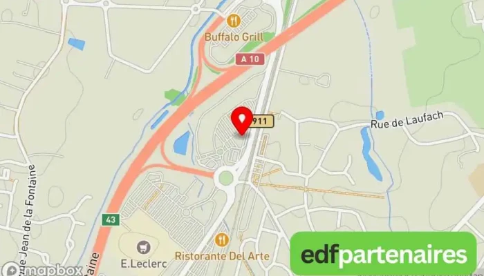 carte de ECOCUISINE BORDEAUX - RIVE DROITE Cuisiniste, Prestataire de réaménagement de cuisine à Sainte-Eulalie