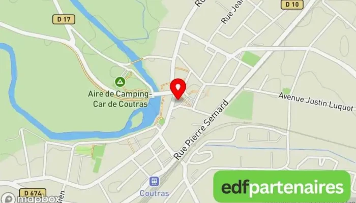 carte de Epicerie de la place Épicerie à Coutras
