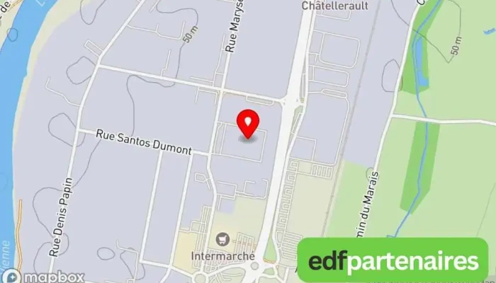 carte de équip'jardin Magasin de matériel de motoculture, Service de location de remorques à Châtellerault