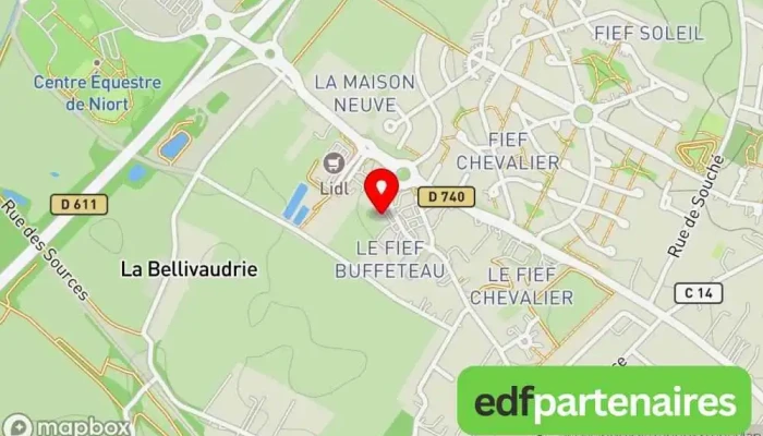 carte de Espace Informatique Magasin d'informatique à Aiffres