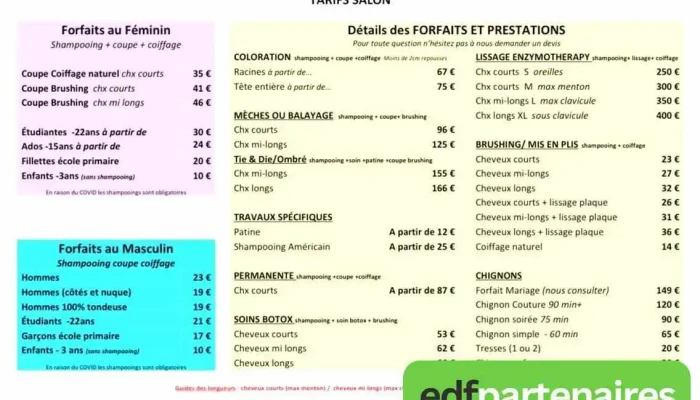 Esprit Creation Menu - Coutras